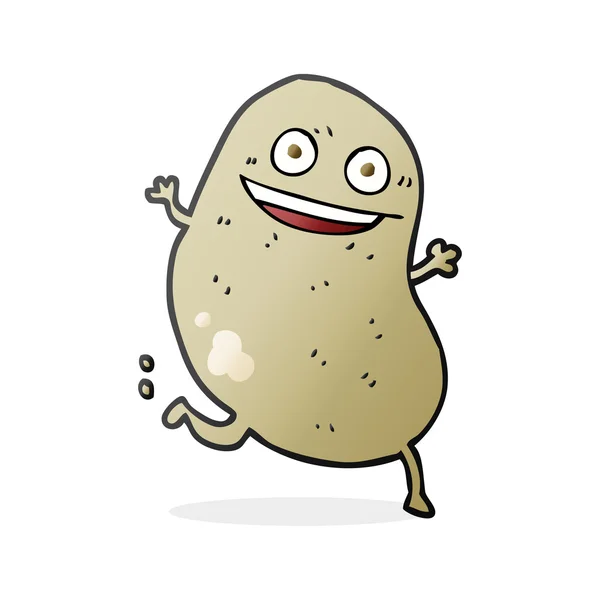 Cartoon potatis kör — Stock vektor