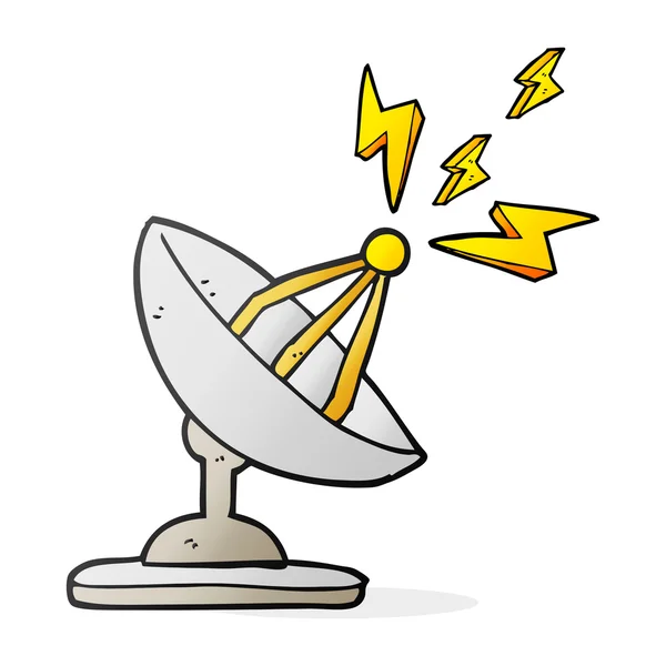 Antena satelitarna kreskówka — Wektor stockowy