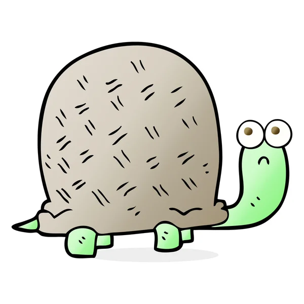 Cartoon sad turtle — Stock Vector