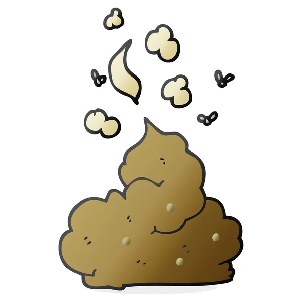 Cartoon gross poop — Stock Vector
