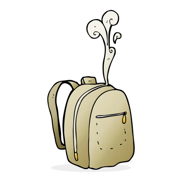 Freihand gezeichneter Cartoon-Rucksack — Stockvektor