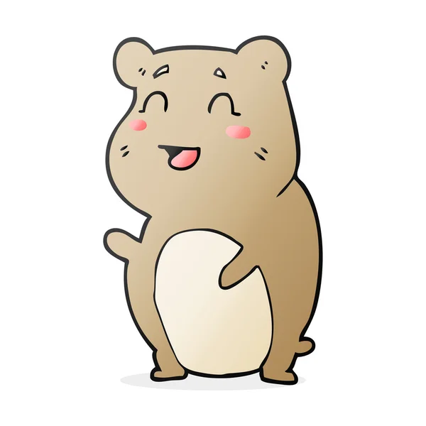 Cartoon söt hamster — Stock vektor