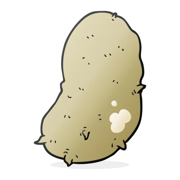 FreeHand getekende cartoon aardappel — Stockvector