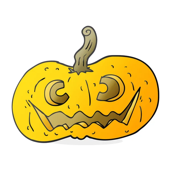 Cartoon halloween pompoen — Stockvector