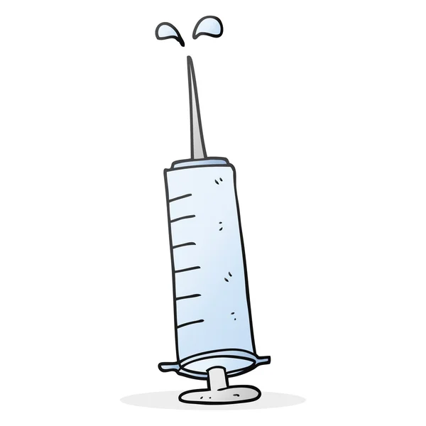 Cartoon medical needle — Stock Vector