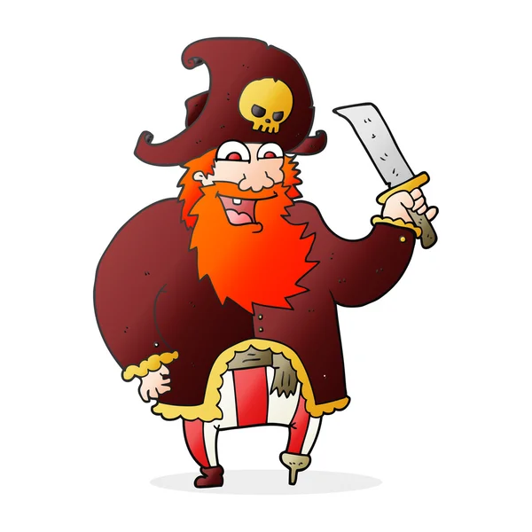 卡通海盗船长 — 图库矢量图片