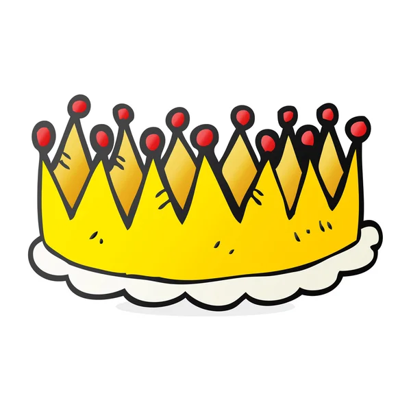 Freehand drawn cartoon crown — Stock Vector