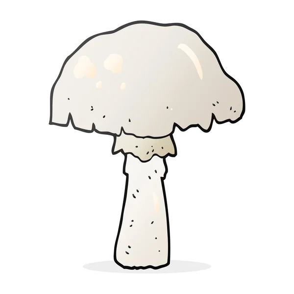 Cogumelo desenho animado desenhado à mão livre — Vetor de Stock