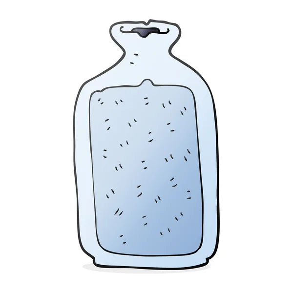 Botella de agua caliente de dibujos animados — Vector de stock