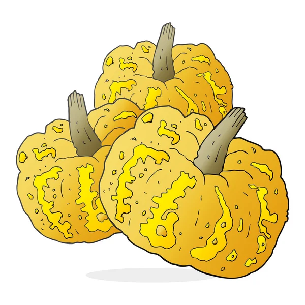 Calabaza de dibujos animados dibujado a mano alzada — Archivo Imágenes Vectoriales