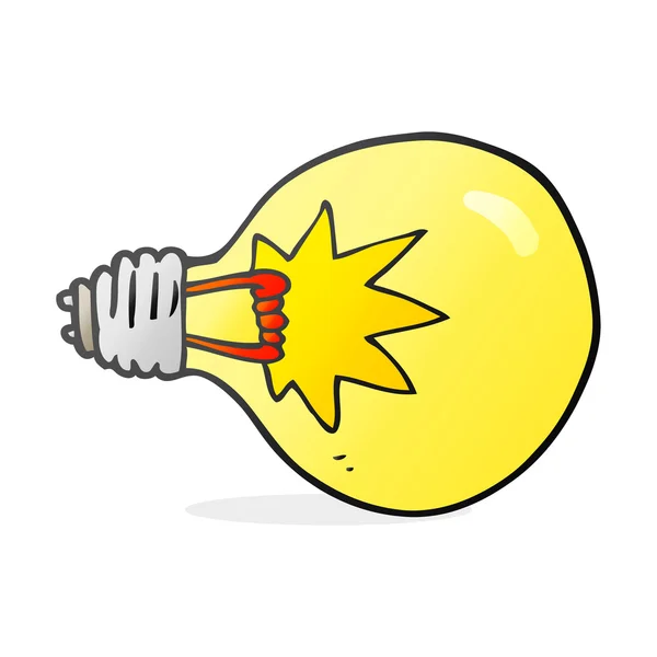 Cartoon light bulb — Stock Vector