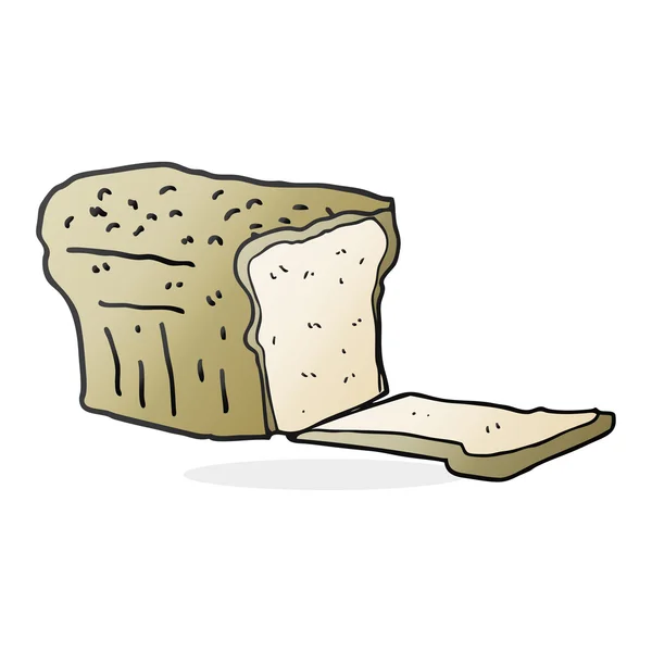 Pan de dibujos animados dibujado a mano alzada — Vector de stock