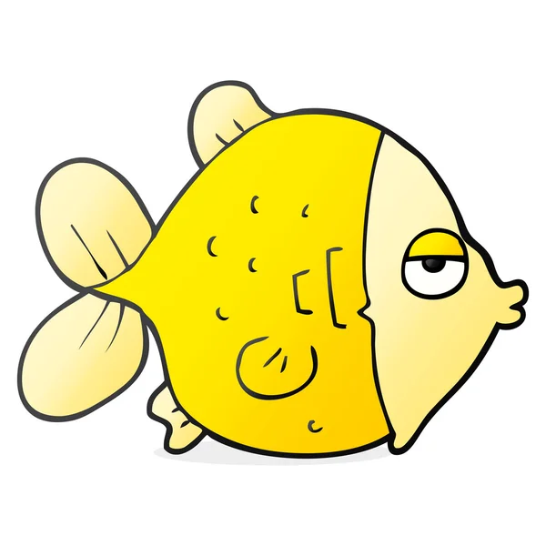 Dessin animé drôle de poisson — Image vectorielle