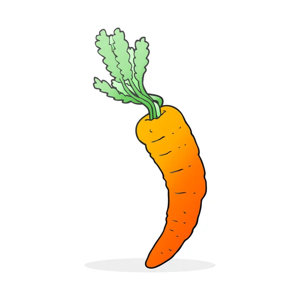 Freehand drawn cartoon carrot — Stock Vector