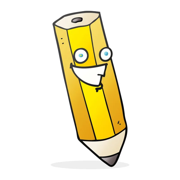 Feliz lápis de desenhos animados —  Vetores de Stock