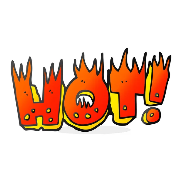 Cartoon hot symbol — Stock Vector