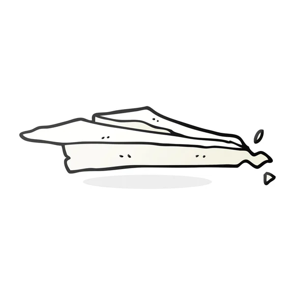 Dibujos animados plano de papel arrugado — Vector de stock