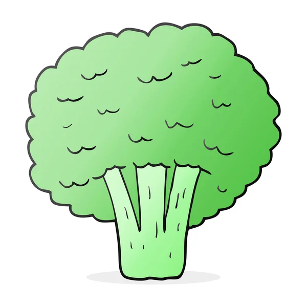 Freehand drawn cartoon broccoli — Stock Vector