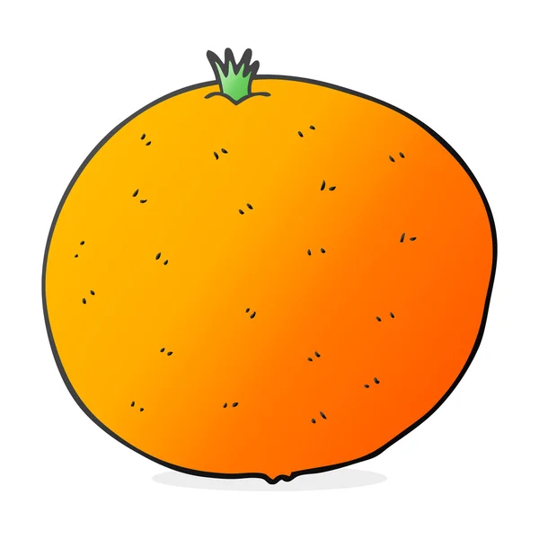 Od ruky kreslené nakreslené oranžová — Stockový vektor
