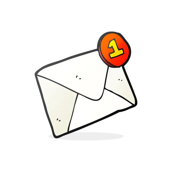 FreeHand ritade cartoon email — Stock vektor