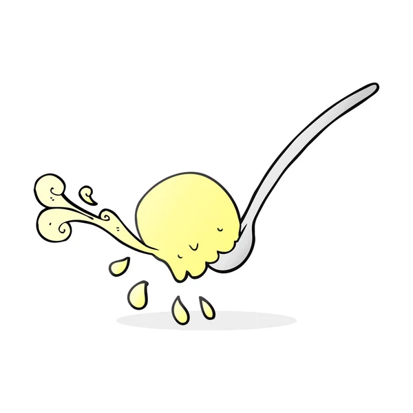 アイスクリームのスクープを漫画 — ストックベクタ