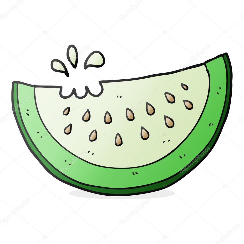 Cartoon melon slice Stock Vector Image by ©lineartestpilot 101978374