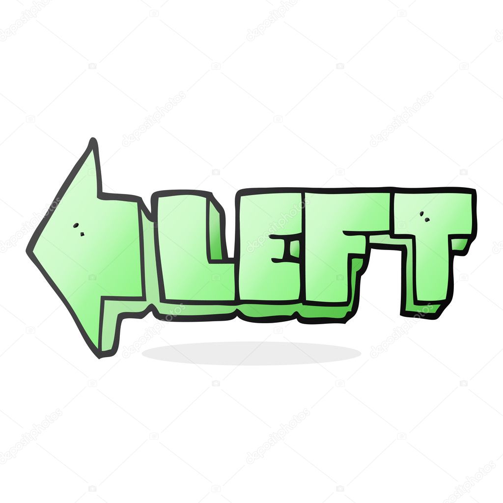 Cartoon left symbol stock vector by lineartestpilot 101978930