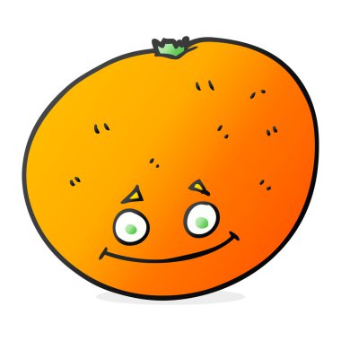 serbest çizilmiş karikatür turuncu