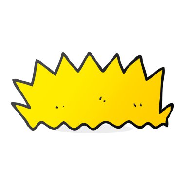 serbest çizilmiş karikatür patlama