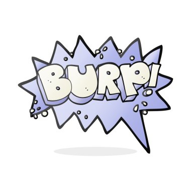 çizgi film geğirmek sembolü