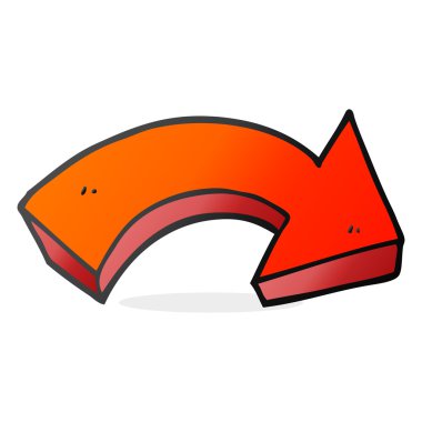 karikatür işaret eden oku