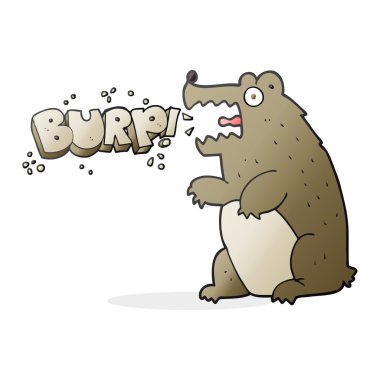 çizgi film ayı geğirme