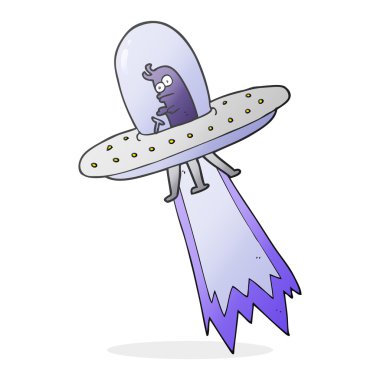 karikatür uçan daire