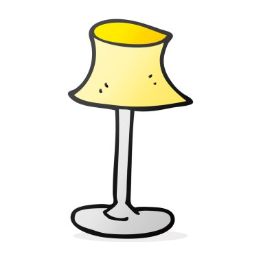 serbest çizilmiş karikatür lamba