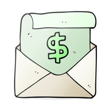 çizgi film ödeme mektup