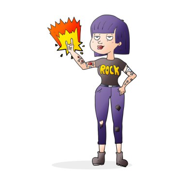 karikatür kaya kız