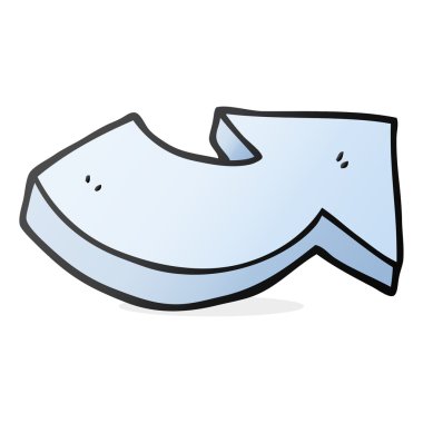 karikatür işaret eden oku