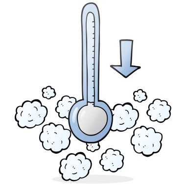 Sıcaklık düşüyor çizgi film