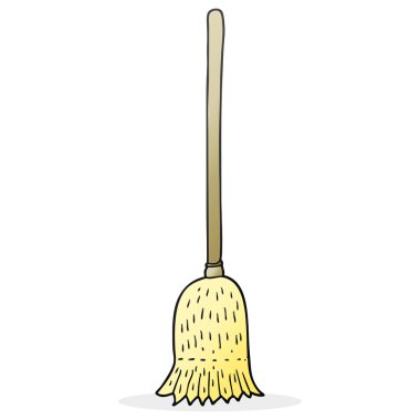 süpürme fırçası cartoon