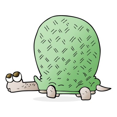 serbest çizilmiş karikatür kaplumbağa