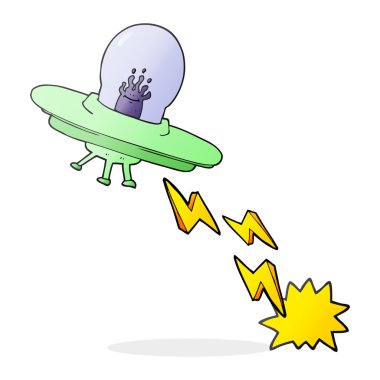 karikatür uçan daire