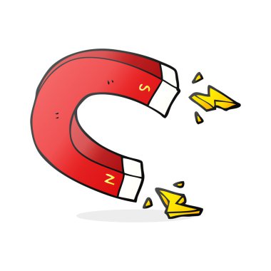 serbest çizilmiş karikatür mıknatıs