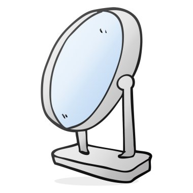 serbest çizilmiş karikatür ayna