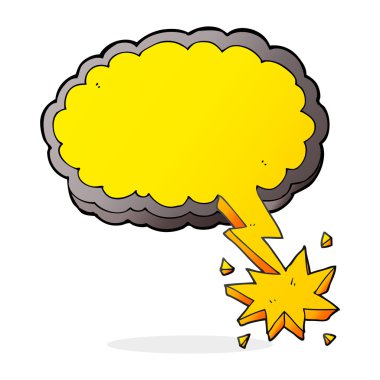 çizgi film aydınlatma grev sembolü