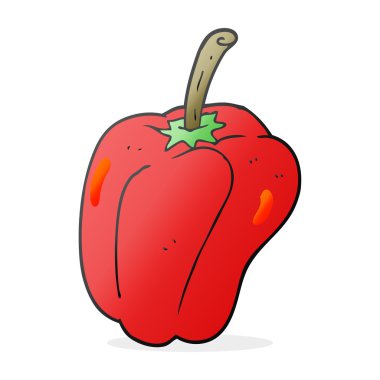 serbest çizilmiş karikatür biber