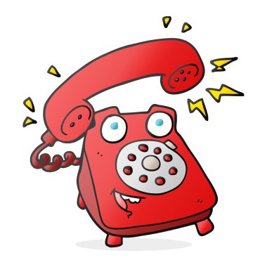 telefon çalan çizgi film.