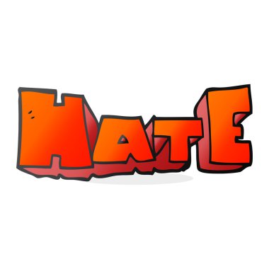 çizgi film kelime nefret