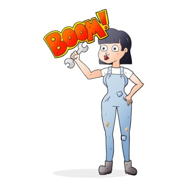 çizgi film mekanik kadın