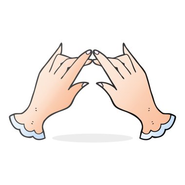 serbest çizilmiş karikatür eller