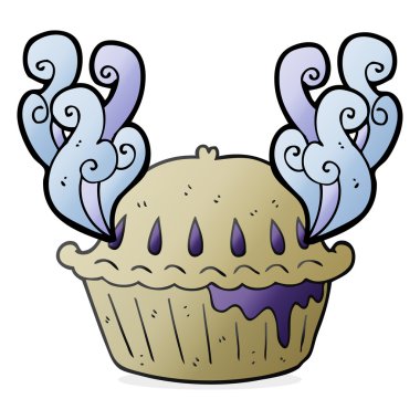 serbest çizilmiş karikatür pasta